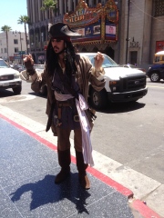 Jack Sparrow on the loose in Hollywood